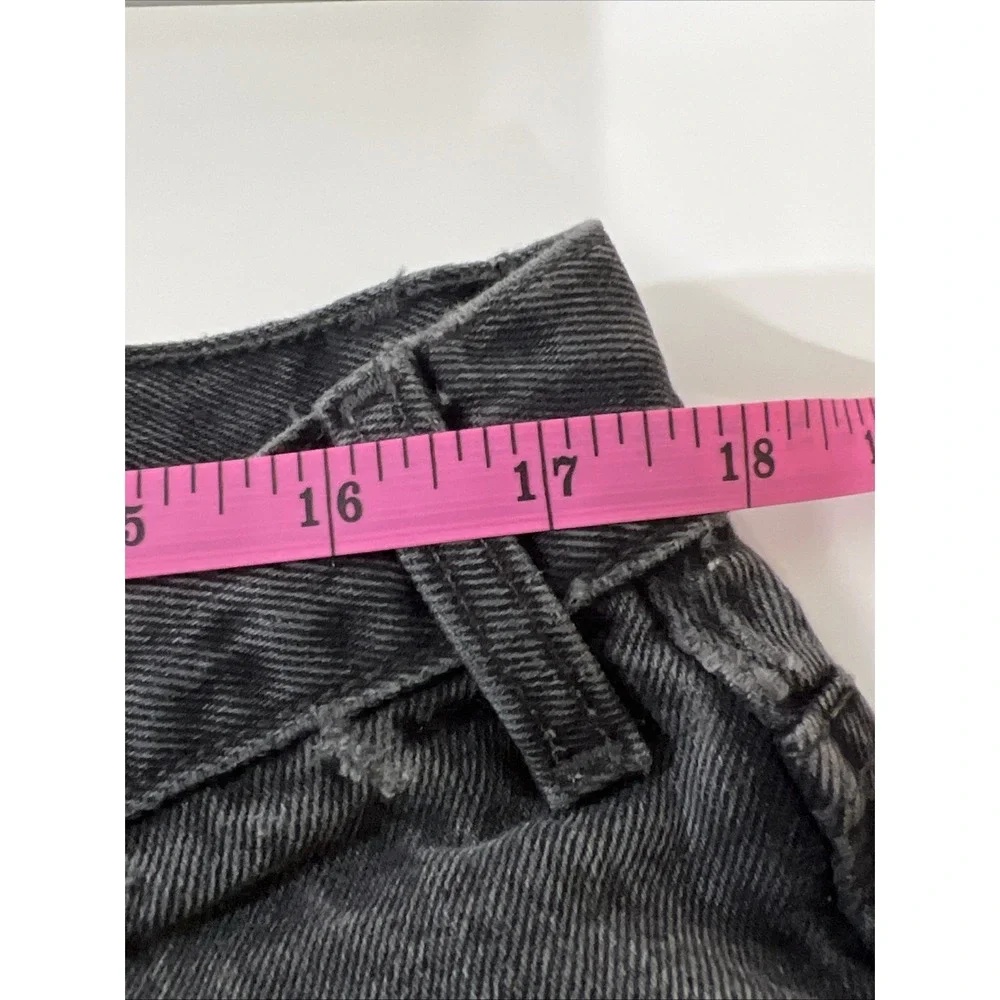 Levi's Mens 550 Classic Straight Jeans‎ Black Pockets Relaxed Fit Distress 40x32